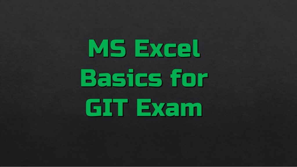 Excel Basics